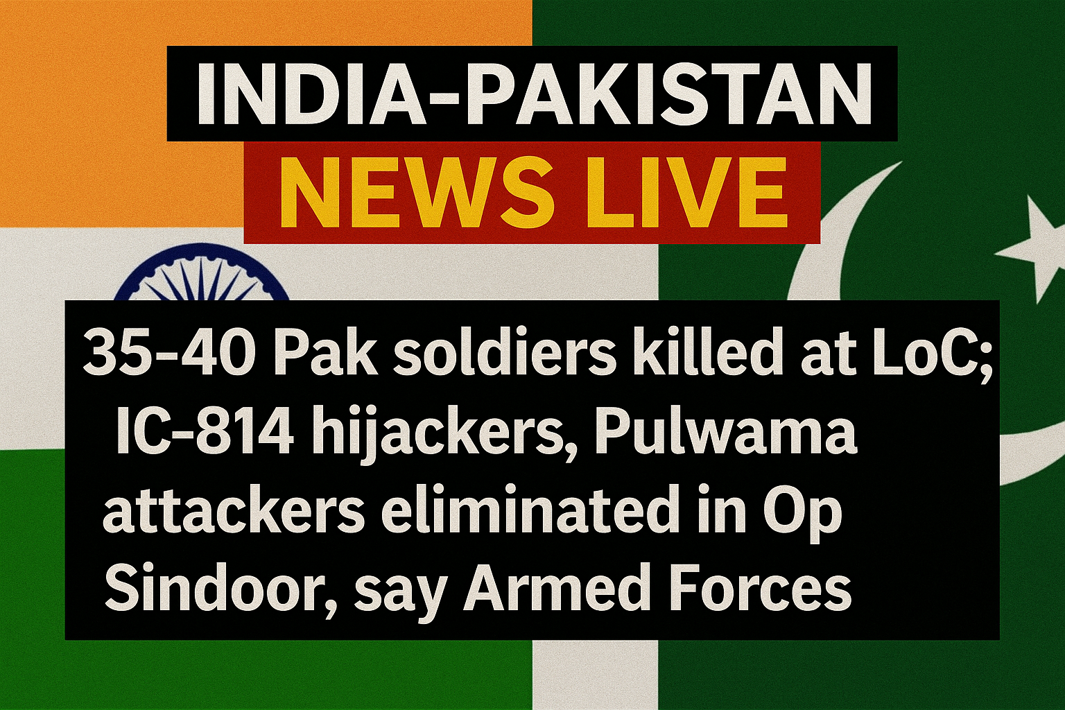 India Pakistan News LIVE updates