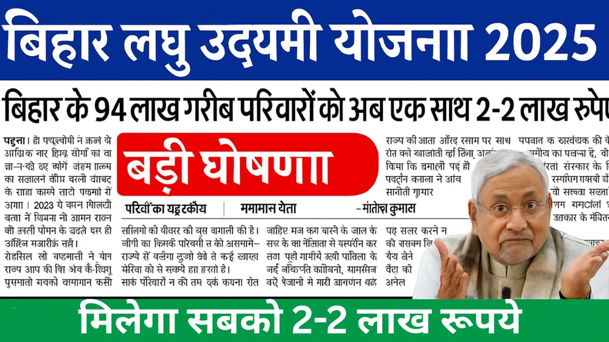 Laghu Udyami Yojana 2025